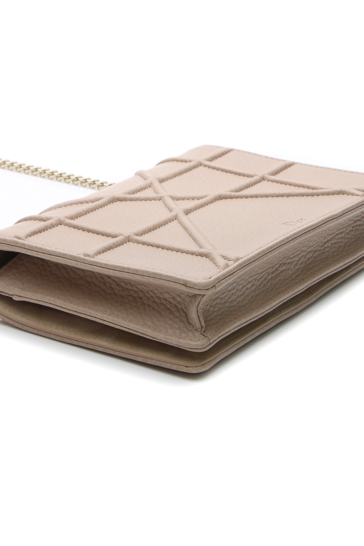 Diorama Wallet on a Chain Bag - Nude